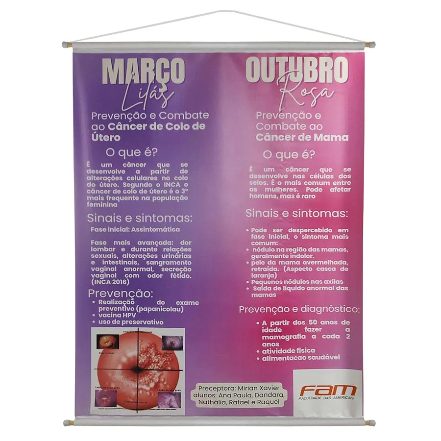 Banner Acadêmico 90x120 cm em lona para TCC e trabalhos científicos