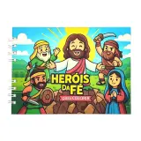 Livro infantil de colorir bíblico: Colorindo com Jesus - Heróis da Fé 3