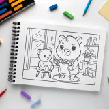 Livro infantil de colorir: Turminha da Fauna Brasileira – Capivara 2