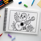 Livro infantil de colorir: Turminha da Fauna Brasileira – Arara azul 2