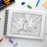 Livro infantil de colorir: Turminha da Fauna Brasileira – Arara azul 3