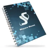 Caderno A5 personalizado capa dura com wire-o 96 Folhas 3